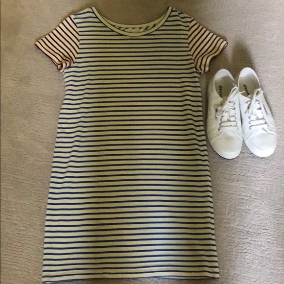 The Lady and the Sailor Cotton Stripe Tee Dress - Picture 1 of 6